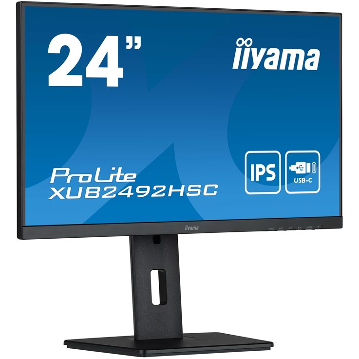 iiyama ProLite XUB2492HSC-B5 LED display 61 cm (24") 1920 x 1080 pixels Full HD Black
