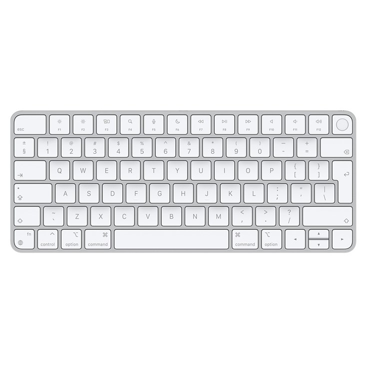 Apple Magic keyboard Universal USB + Bluetooth English Aluminium, White