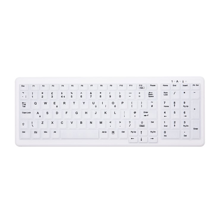 CHERRY AK-C7000 keyboard Medical RF Wireless + USB QWERTY UK English White