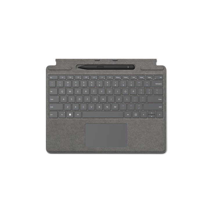 Microsoft Signature with Slim Pen 2 QWERTY UK English Microsoft Cover port Platinum