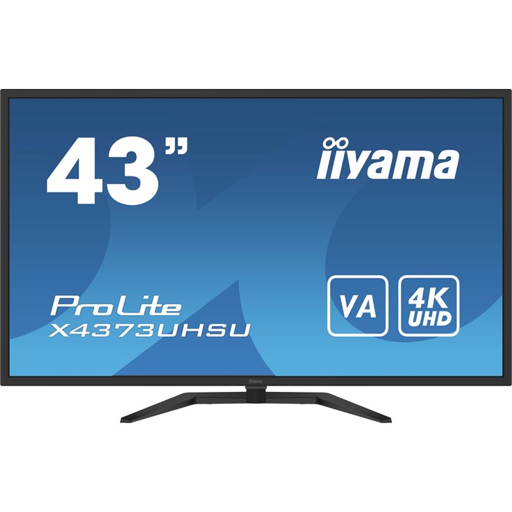 iiyama ProLite X4373UHSU-B1 computer monitor 108 cm (42.5") 3840 x 2160 pixels 4K Ultra HD Black