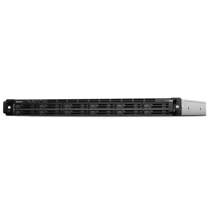 Synology FlashStation FS2500 NAS/storage server Rack (1U) AMD Ryzen V1780B 8 GB DDR4 Black, Grey