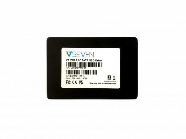 V7 V7SSD2TBS25E internal solid state drive 2 TB 2.5" Serial ATA III 3D TLC