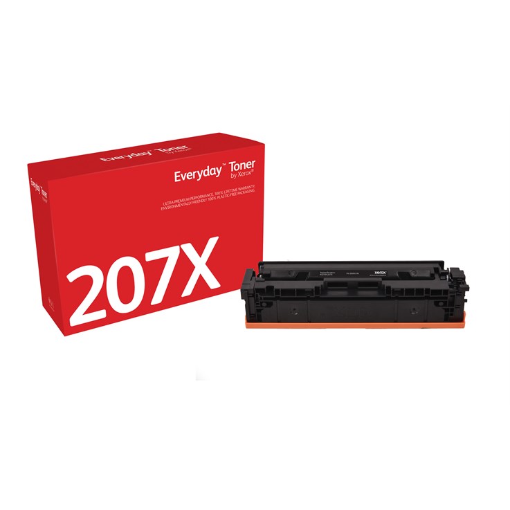 Everyday ™ Black Toner by Xerox compatible with HP 207X (W2210X), High capacity