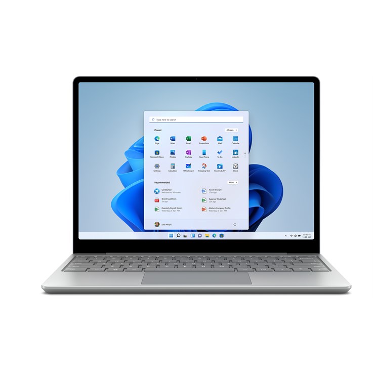 Microsoft Surface Laptop Go 2 Intel® Core™ i5 i5-1135G7 31.5 cm (12.4") Touchscreen 4 GB LPDDR4x-SDRAM 128 GB SSD Wi-Fi 6 (802.11ax) Windows 11 Pro Platinum