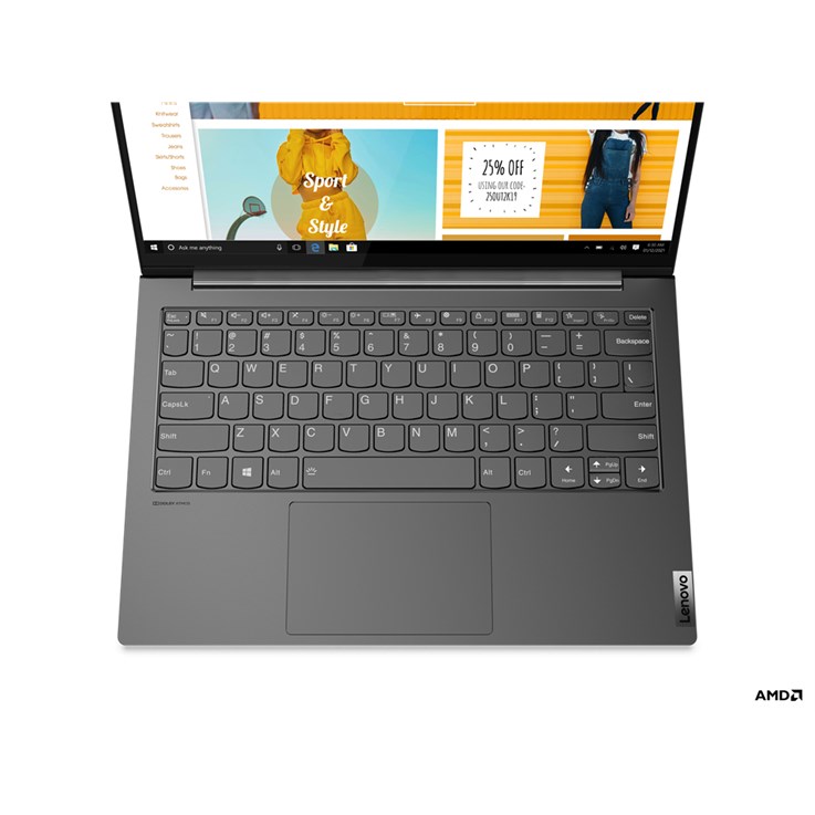 Lenovo Yoga Slim 7 AMD Ryzen™ 7 5800U Laptop 33.8 cm (13.3") 2.5K 8 GB LPDDR4x-SDRAM 512 GB SSD Wi-Fi 6 (802.11ax) Windows 11 Home Grey