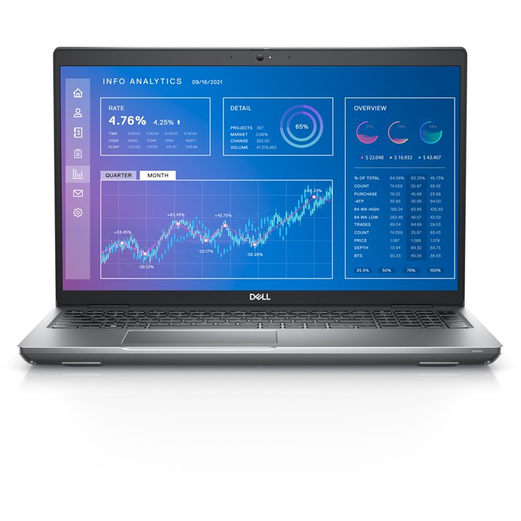 DELL Precision 3571 Intel® Core™ i5 i5-12500H Mobile workstation 39.6 cm (15.6") Full HD 16 GB DDR5-SDRAM 512 GB SSD NVIDIA T600 Wi-Fi 6E (802.11ax) Windows 10 Pro Grey