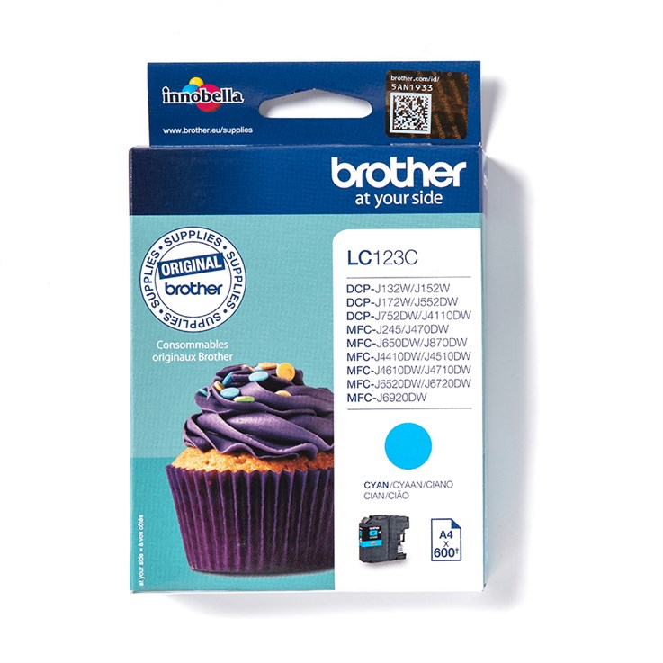 Brother LC123C ink cartridge 1 pc(s) Original Cyan