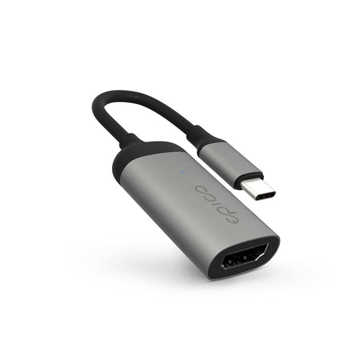 Epico 9915111900081 video cable adapter USB Type-C HDMI Grey