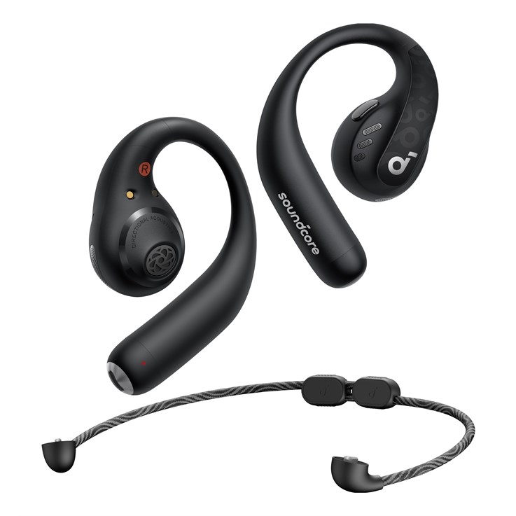 Soundcore AeroFit Pro Headset Wireless Ear-hook Calls/Music/Sport/Everyday Bluetooth Black