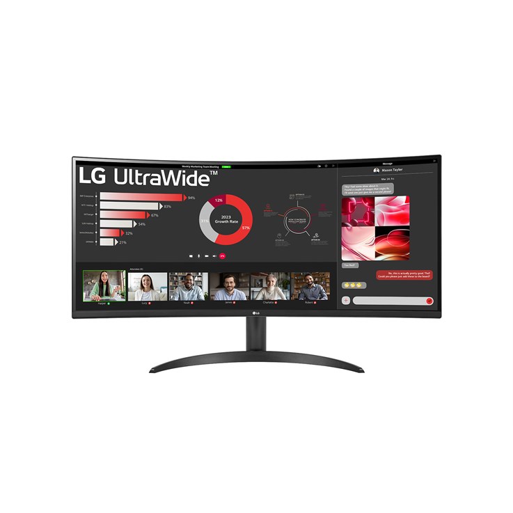 LG 34WR50QC-B computer monitor 86.4 cm (34") 3440 x 1440 pixels Quad HD LCD Black