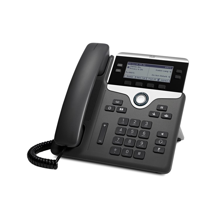 Cisco IP Business Phone 7841, 3.5-inch Greyscale Display, Class 1 PoE, Supports 4 Lines, 1-Year Limited Hardware Warranty (CP-7841-K9=)