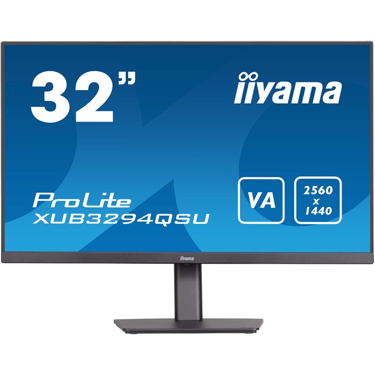 iiyama ProLite XUB3294QSU-B1 computer monitor 80 cm (31.5") 2560 x 1440 pixels Wide Quad HD LCD Black