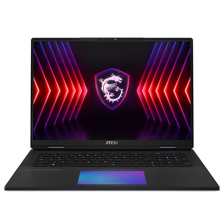 MSI TITAN 18 HX A14VIG-050UK laptop Intel® Core™ i9 i9-14900HX 45.7 cm (18") UHD+ 128 GB DDR5-SDRAM 6 TB SSD NVIDIA GeForce RTX 4090 Wi-Fi 7 (802.11be) Windows 11 Home Black