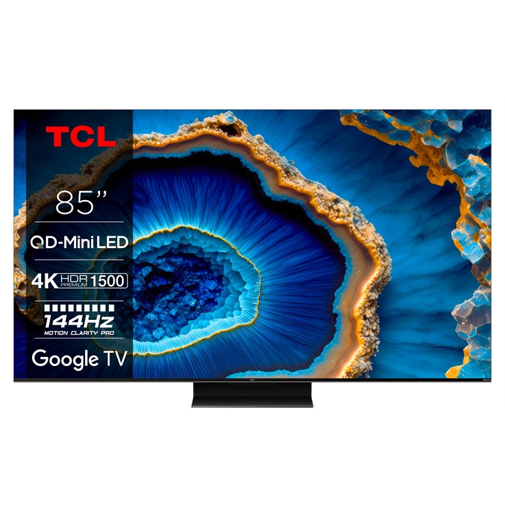 TCL C80 85C805K TV 2.16 m (85") 4K Ultra HD Smart TV Wi-Fi Black 1500 cd/m²
