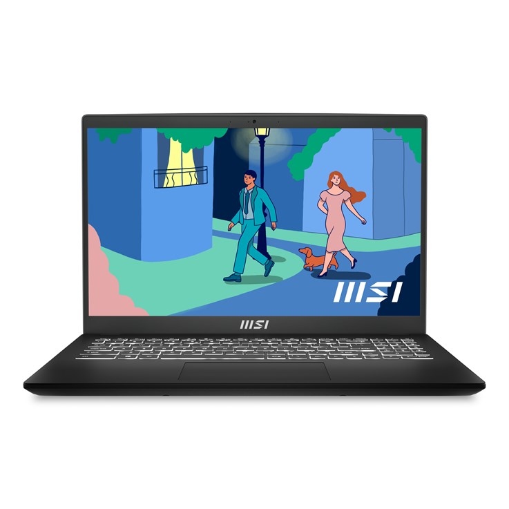 MSI Modern 15 B12M-026UK Intel® Core™ i7 i7-1255U Laptop 39.6 cm (15.6") Full HD 8 GB DDR4-SDRAM 256 GB SSD Wi-Fi 6 (802.11ax) Windows 11 Home Black