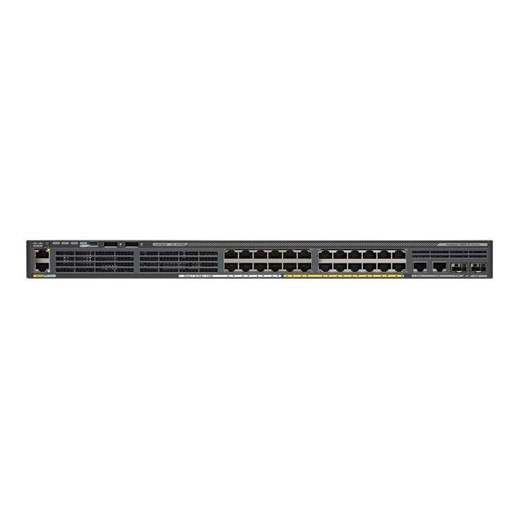 Cisco Catalyst 2960X-24PSQ-L Network Switch, 24 Gigabit Ethernet Ports (8 PoE), 110W PoE Budget, two 10 G SFP Uplink Ports, Enhanced Limited Lifetime Warranty (WS-C2960X-24PSQ-L)