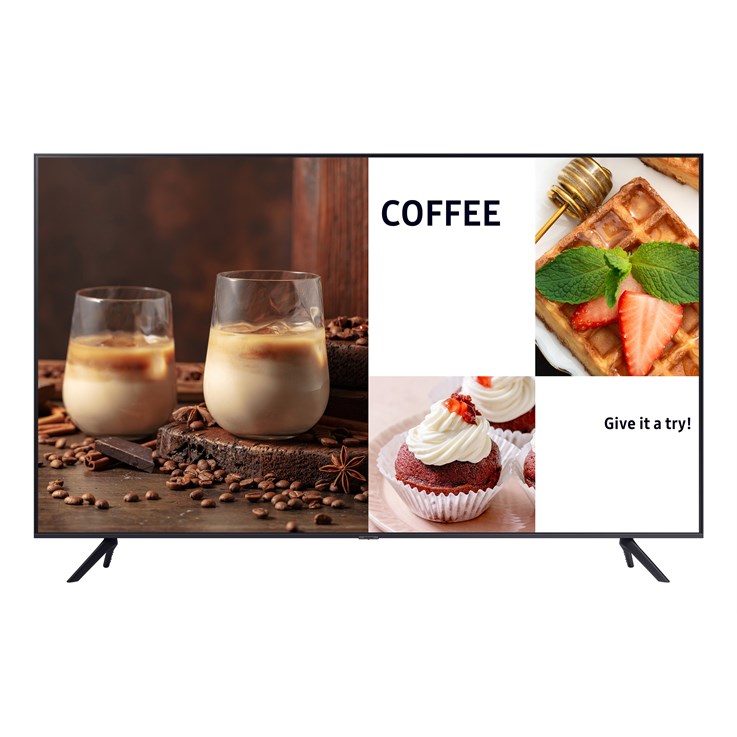 Samsung BE43C-H Digital signage flat panel 109.2 cm (43") LED Wi-Fi 4K Ultra HD Black Built-in processor Tizen 16/7