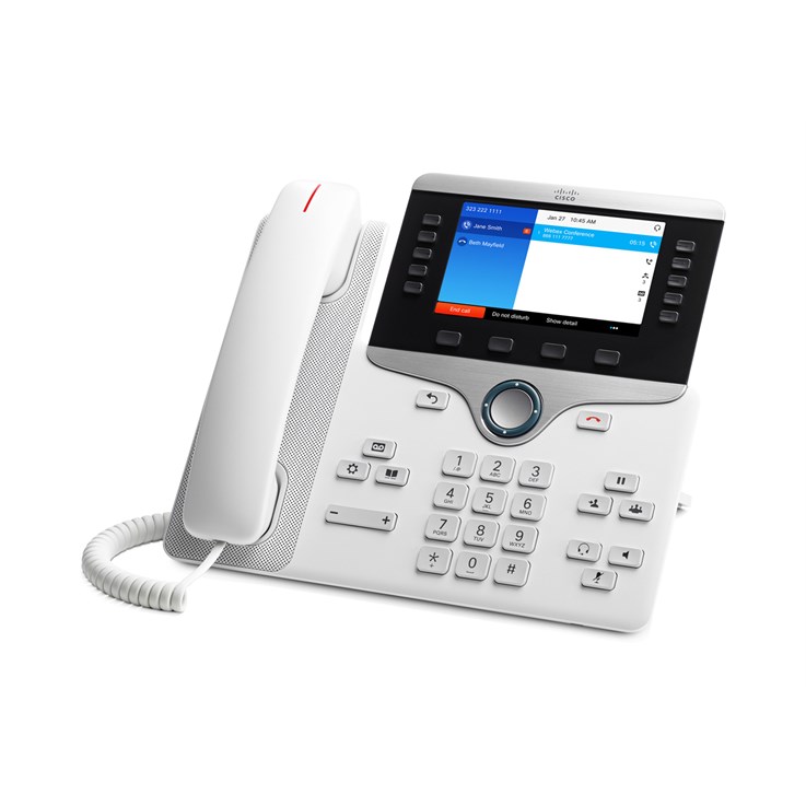 Cisco IP Business Phone 8841, 5-inch Greyscale Display, Gigabit Ethernet Switch, Class 2 PoE, 10 SIP Registrations, 1-Year Limited Hardware Warranty (CP-8841-K9=)