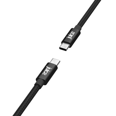 Juice JUI-CABLE-TYPEC-TYPEC-1M-BRD-JBLK USB cable USB 3.2 Gen 1 (3.1 Gen 1) USB C Black