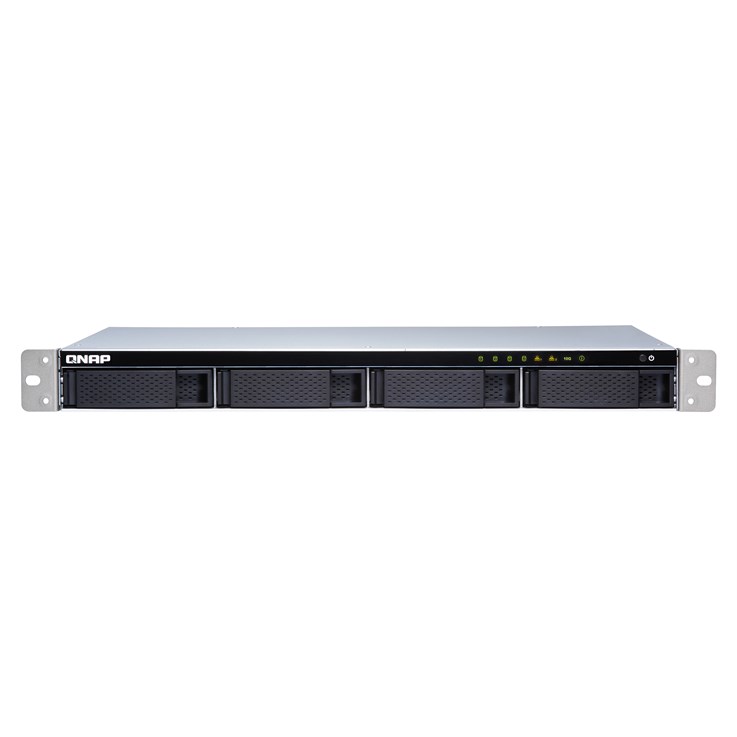 QNAP TS-431XeU NAS Rack (1U) Annapurna Labs Alpine AL-314 8 GB DDR3 QNAP QTS Black, Stainless steel