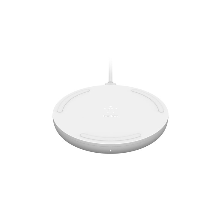 Belkin WIA001BTWH mobile device charger Telephone White AC Wireless charging Fast charging Auto