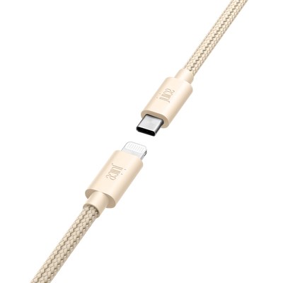 Juice JUI-CABLE-LIGHT-TYPEC-2M-BRD-ECO-GLD lightning cable Gold