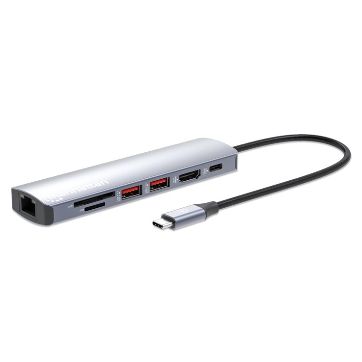 Manhattan USB-C PD 7-in-1 4K Docking Station / Multiport Hub