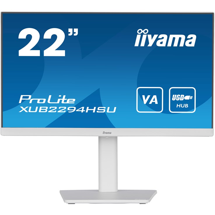 iiyama ProLite XUB2294HSU-W2 (EOL) computer monitor 54.6 cm (21.5") 1920 x 1080 pixels Full HD White