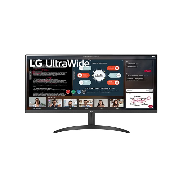LG 34WP500-B computer monitor 86.4 cm (34") 2560 x 1080 pixels UltraWide Full HD LED Black