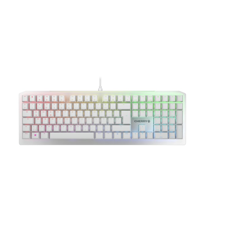 CHERRY MV3.0 RGB keyboard Gaming USB QWERTZ German Silver, White