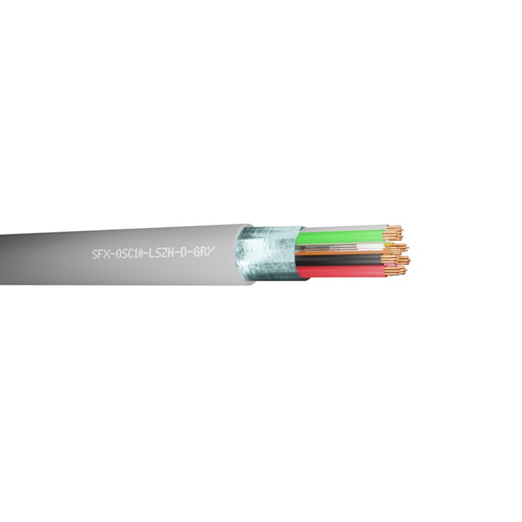 Securi-Flex SFX/OSC10-LSZH-D-GRY-100 audio cable 100 m Grey