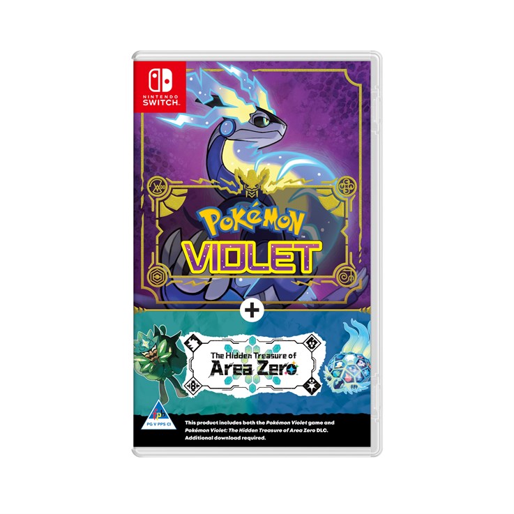 Nintendo Pokemon Violet + The Hidden Treasure of Area Zero DLC Standard+DLC Simplified Chinese, Traditional Chinese, German, English, Spanish, French, Italian, Japanese, Korean Nintendo Switch