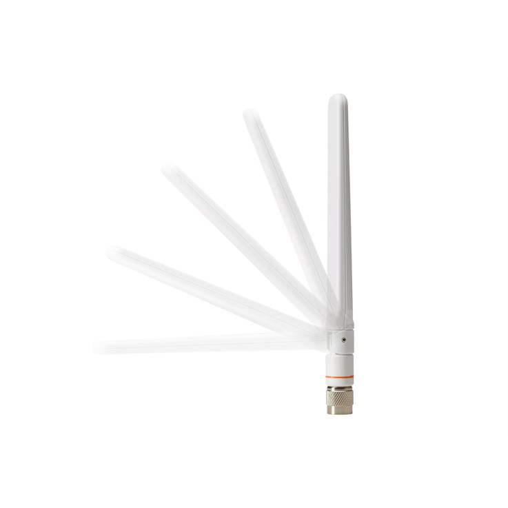 Cisco Aironet Dual-Band Omnidirectional Wi-Fi Antenna, 2 dBi (2.4 GHz)/4 dBi (5 GHz), 1 Port, Direct Mount, RP-TNC Connector, 1-Year Limited Hardware Warranty (AIR-ANT2524DW-RS=)