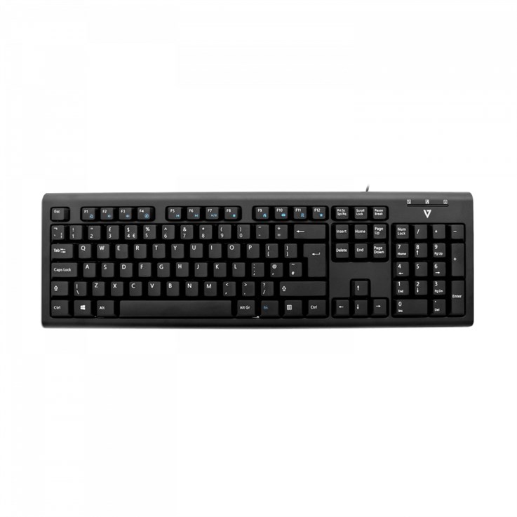 V7 USB/PS2 Wired Keyboard – UK